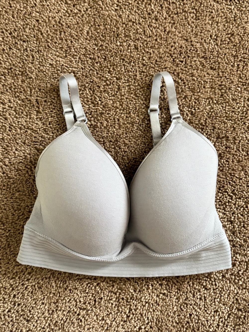 Jockey Light Gray Wireless Everyday Bra